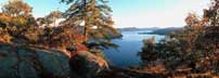 Rogers Rock panoramas - looking south over Lake George 
