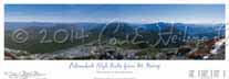 Adirondack posters - Adirondack mountains poster from Mount Marcy - panoramic nature photography poster