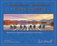 Elk Lake puzzle, Adirondack gifts, Jigsaw puzzle, Carl Heilman