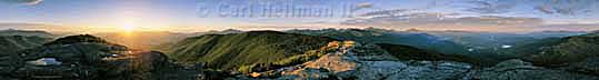Panoramas - Vitual 360 panorama from Cascade Mountain in the Adirondack High Peaks copyright by outdoor nature photographer Carl Heilman II - Adirondacks photographer